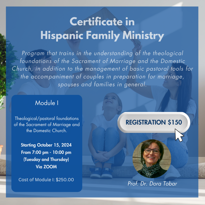 Certificate in Family Ministry flyer