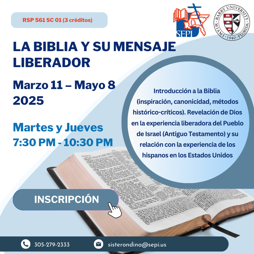 Curso de La Biblia Registracion Online