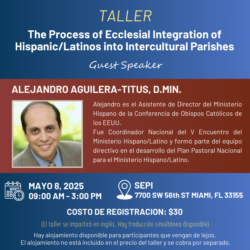 Aviso del taller de Ecclesial Integration