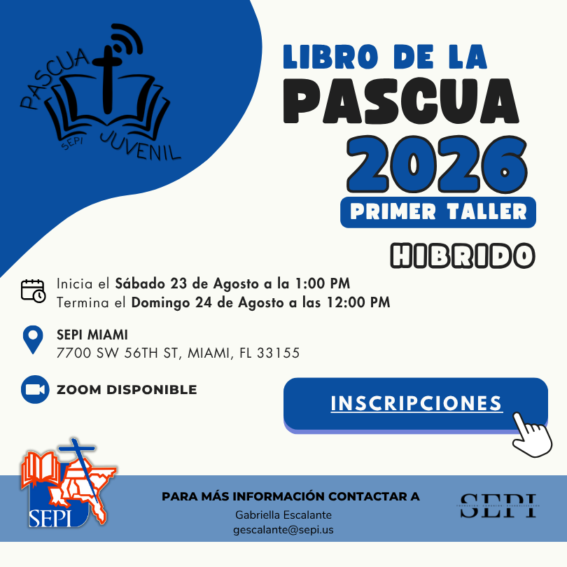 Info sobre el taller del libro de la pascua