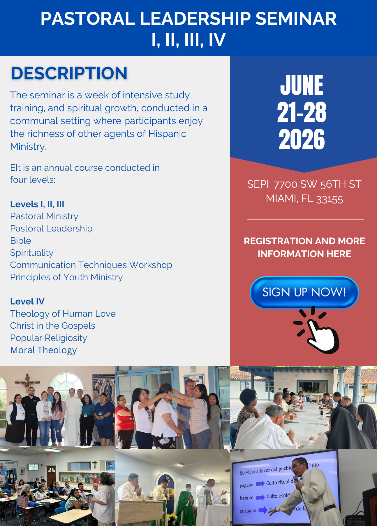 Pastoral Seminar brochure